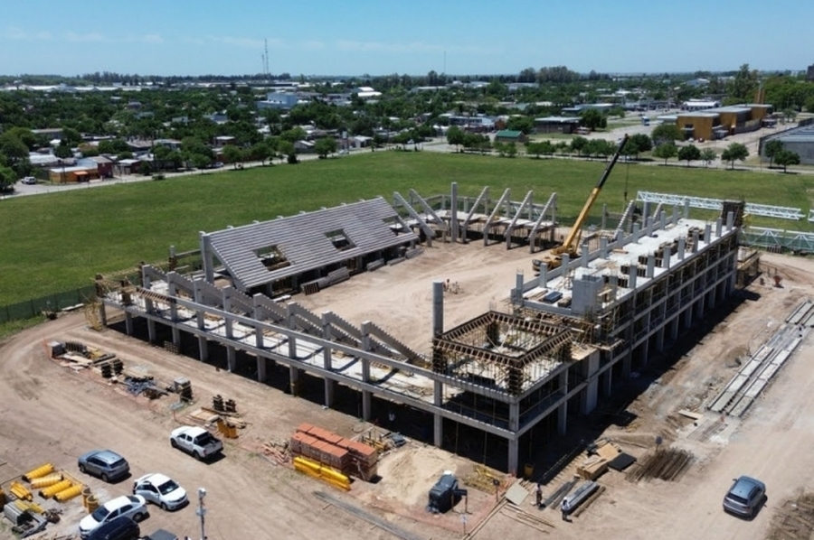 Juegos Suramericanos: el nuevo Microestadio de Rafaela ya superó el 30 % de su construcción