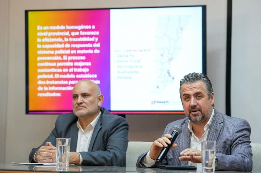 Seguridad: Provincia presentó cómo funcionará la central OJO en la ciudad de Santa Fe