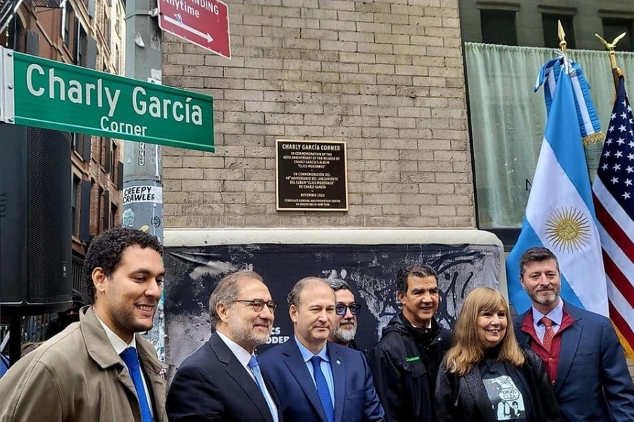 Nueva York ya tiene su esquina en honor a Charly García