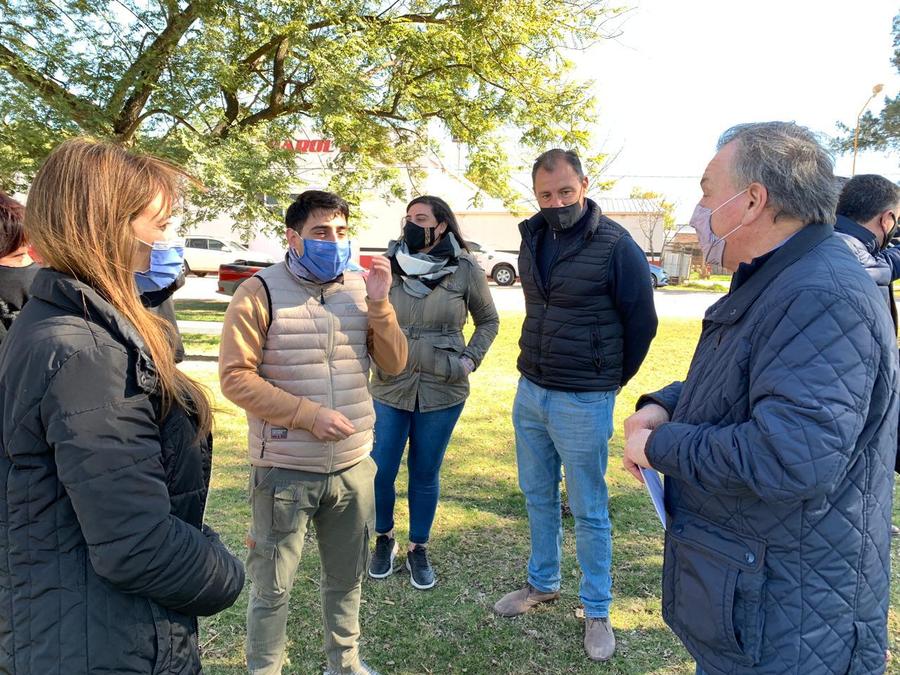 Michlig junto a Rigo, González y Martino se reunieron con diversas instituciones de San Cristóbal