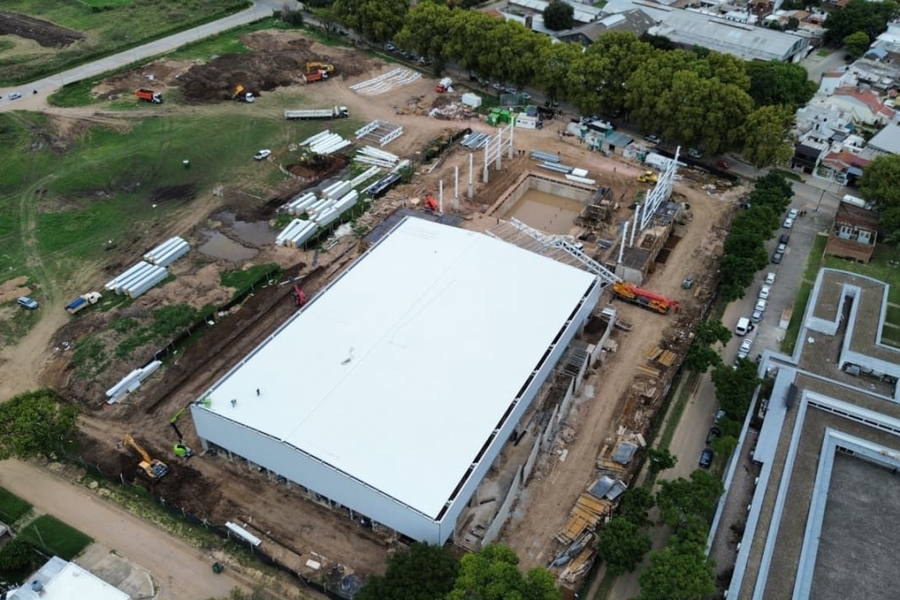 Juegos Suramericanos: avanza a paso firme la construcción del Centro Acuático Provincial