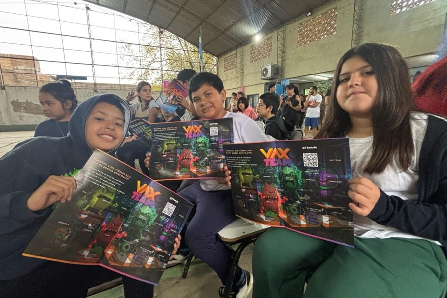 En Rosario, Vax Team y Santa Fe Acá Escuela se unieron para fortalecer la vacunación de niños y niñas