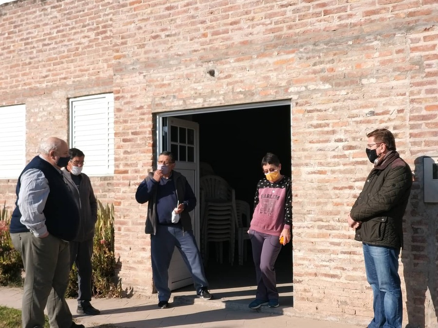 El senador Borla mantuvo reuniones y recorrió instituciones en el departamento San Justo