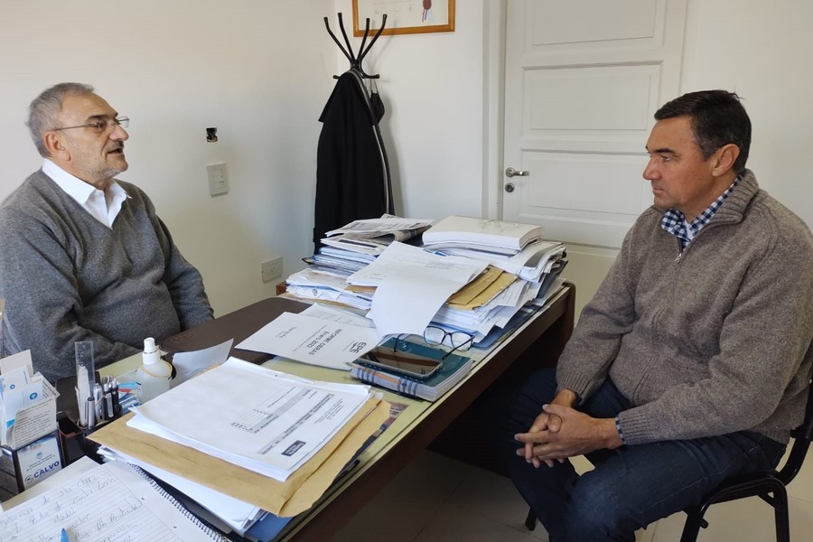 Calvo se reunió con el nuevo Jefe de la Sucursal de la EPE en Rafaela